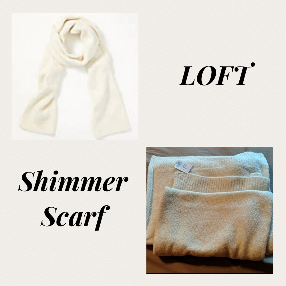LOFT SHIMMER SCARF Women Beige